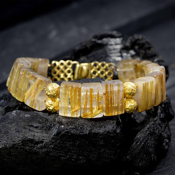 Rutilated on sale quartz bracelet