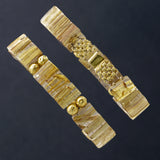 Zara Chunk Rutilated Quartz & 18k Gold Bracelet