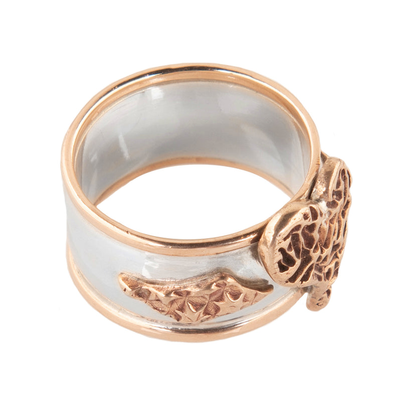 Taylor Sterling Silver & Bronze Heart Ring