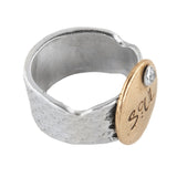 Madison Fine Silver, Bronze & Diamond Ring